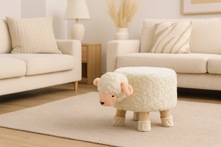 Sheep Pouffe 28 × 25 cm