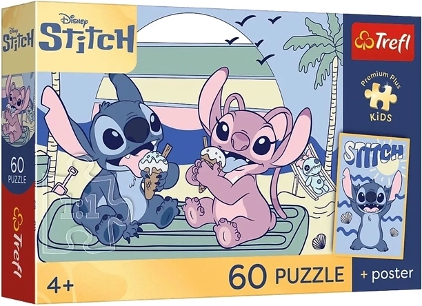 Puzzle Premium Plus Kids Fun with Stitch (60 pieces)