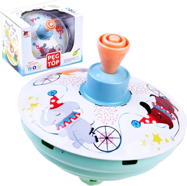 Metal spinning top cake mold – traditional spinning top for children