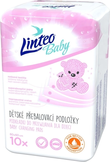 Linteo Baby Changing Pads 60 × 60 cm 10 pcs