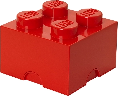 LEGO uzglabāšanas kaste 2x2 – sarkana