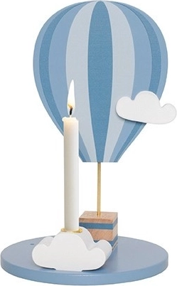 Jabadabado candle holder hot air balloon blue