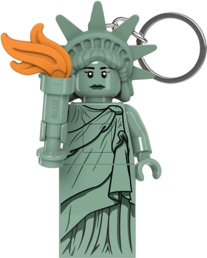 LEGO minifigūriņas spīdošs piekariņš – Brīvības statuja