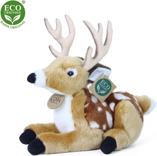 Plush deer/fawn lying 21 cm ECO-FRIENDLY