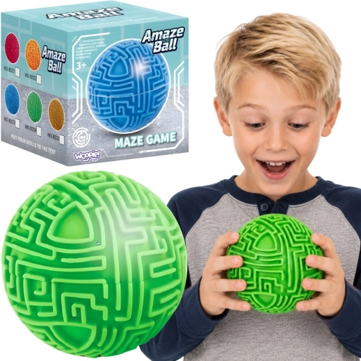 Woopie amaze ball – zaļa 3D labirinta bumba