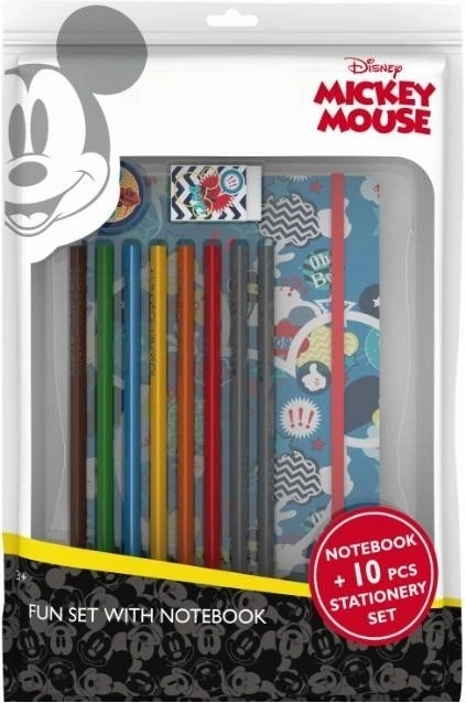 Komplekts ar piezīmju bloku “Mickey Mouse” klubiņš