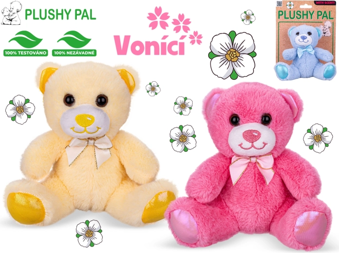 Plīša lācītis Plushy Pal 15 cm ar bantīti un aromātu