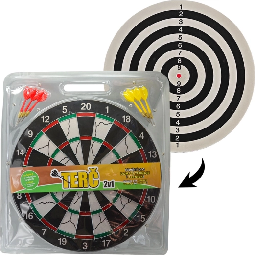 2-in-1 Dartboard 43 cm Sparkys