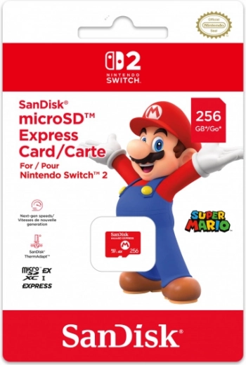 256 GB MicroSD Express Card for Nintendo Switch 2 by SanDisk