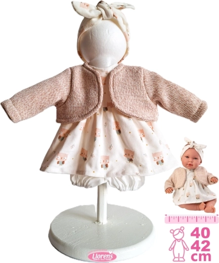 Apģērbiņš lellei New Born 40–42 cm, 4 daļu komplekts Llorens