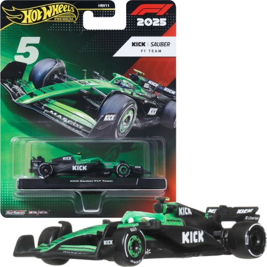Hot Wheels Premium Formula 1 – sacīkšu auto Sauber Gabriel Bartoleto #5 (2025)