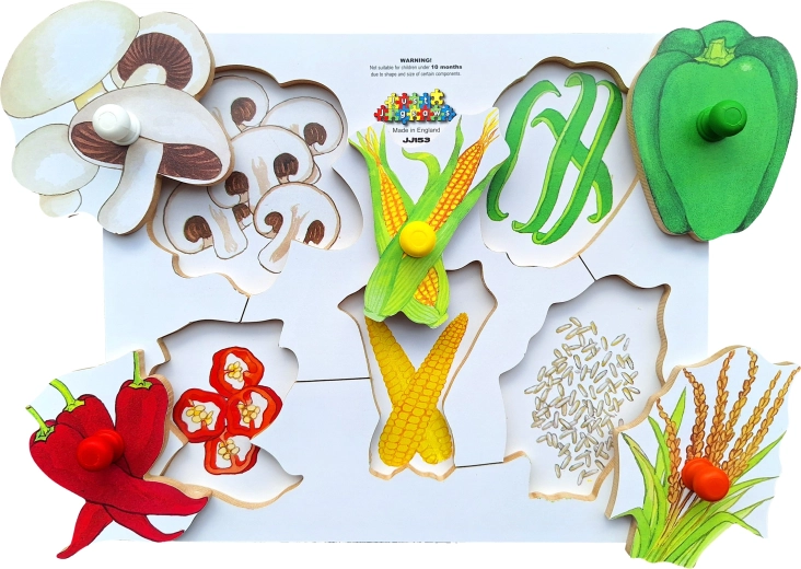 Wooden Board Puzzle Vegetables