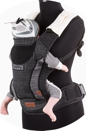 Bērnu ergonomiskā nēsātava Chipolino Bobby Fly Ebony
