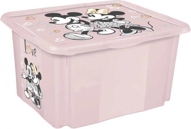 Uzglabāšanas kaste Minnie maza rozā