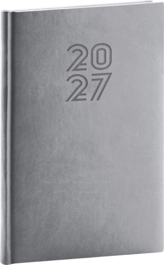 Notique nedēļas plānotājs Aprint 2027 pelēks 15 × 21 cm