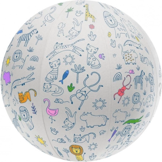 Izkrāsojama bumba ar dzīvniekiem 45 cm ARTO