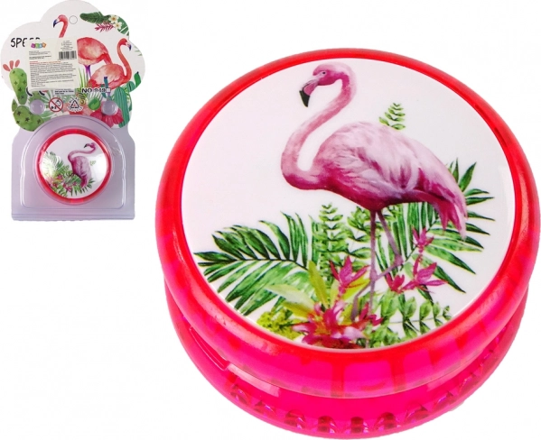 Jojo prasmju spēle Ātrais Flamingo YoYo rozā