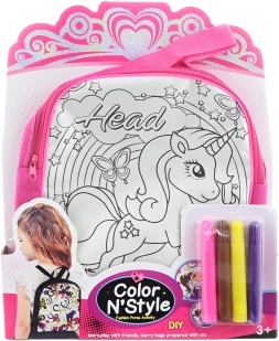 Coloring Backpack with Unicorn