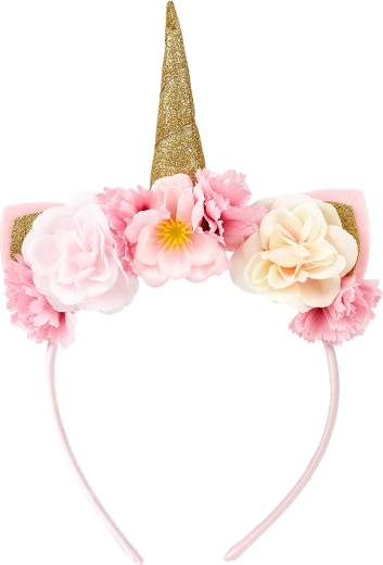 Souza unicorn headband with flowers