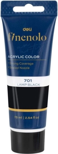 Akrila krāsa 75 ml – melna