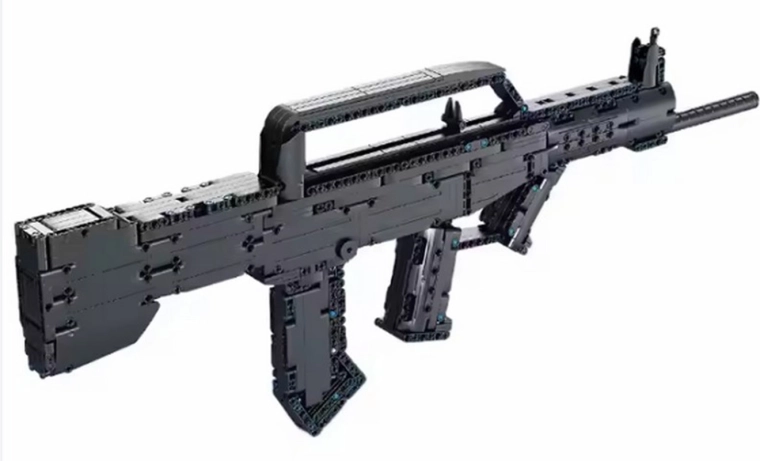 Military Rifle Building Set with Projectiles