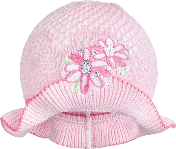 Adīta cepurīte New Baby rozā 3–4 gadi