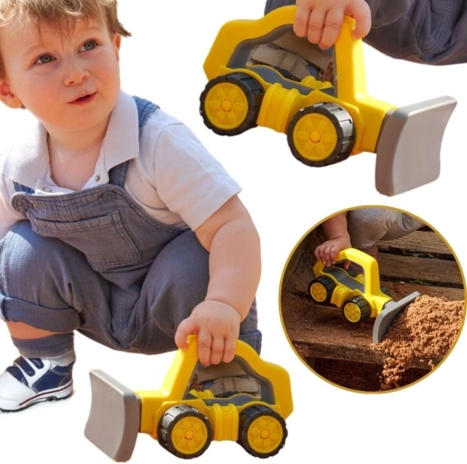 BIG Power Worker Bulldozer with soft tires for children from 2 years