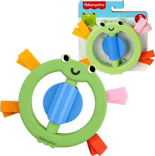 Fisher-Price sensorais gredzenveida grabulītis varde