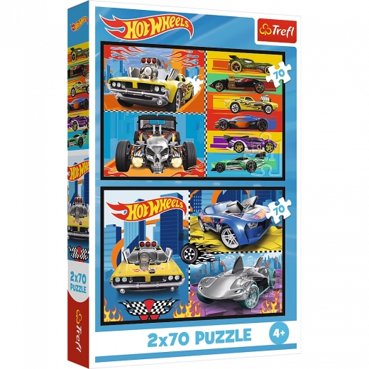 Puzle 2x70 Automašīnas Hot Wheels