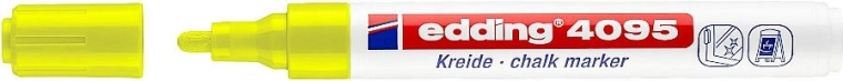 Krīta marķieris edding 4095 neona dzeltenā krāsā