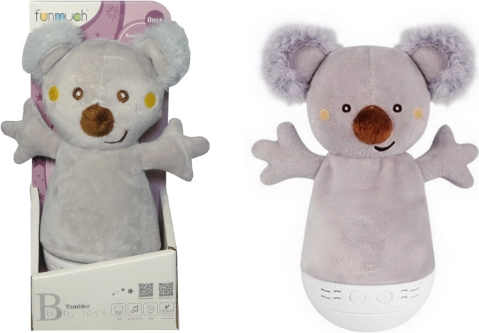 Šūpojoša koalas rotaļlieta ar melodijām un lampiņu