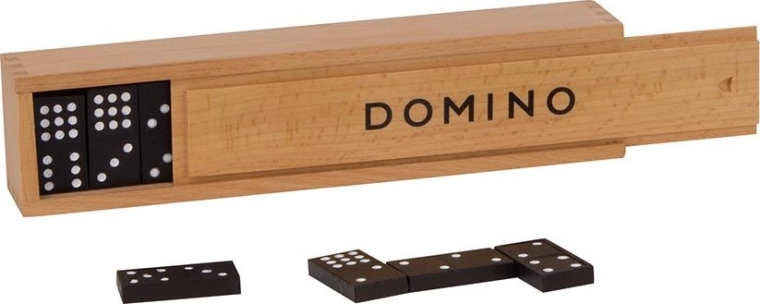 Domino koka kastītē