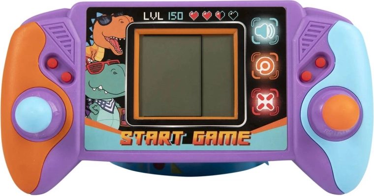 Albi mini joystick dinozauri – kabatas spēļu konsole ar skaņu, 49 spēles - 1 gab.