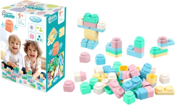 Silikona klucīšu būvkomplekts Play&Squish