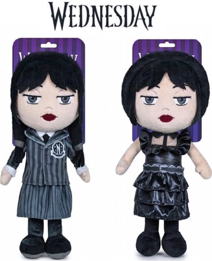 Plīša rotaļlieta Wednesday Addams 32 cm