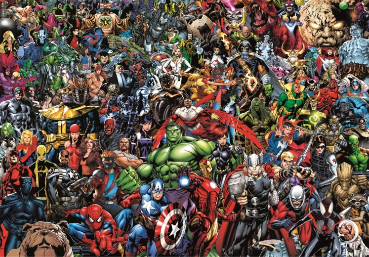 Collectible Puzzle 1000 Pieces Compact Puzzle Marvel