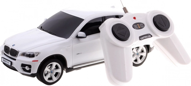 BMW X6 white RASTAR model 1:24 RC SUV + remote control