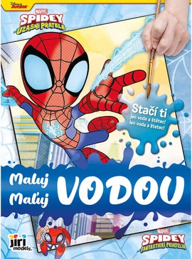 Burvju ūdens krāsojamā grāmata Spidey