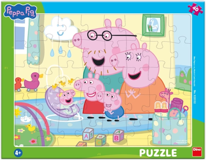 Dino Puzzle Peppa Pig – Siblings, 40 pieces