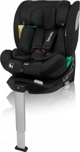 Lionelo bērnu autosēdeklītis Braam Air i-Size 40–150 cm melns