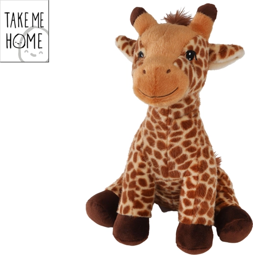 Plīša žirafe Take Me Home sēdoša 25 cm – 1 gab.
