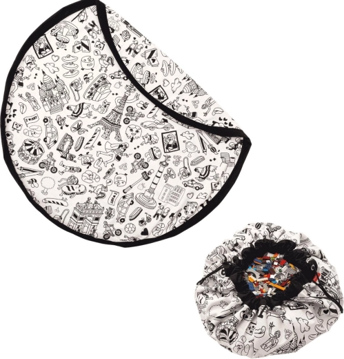 Play&Go play mat and toy bag Omy Paris Color My Bag