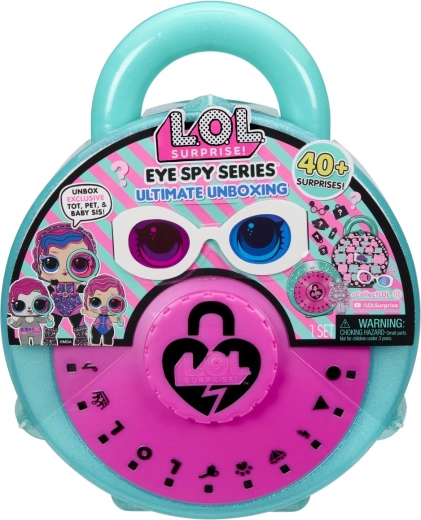 L.O.L. Surprise! Eye Spy Series ultimātais atpakošanas koferītis ar vairāk nekā 40 pārsteigumiem