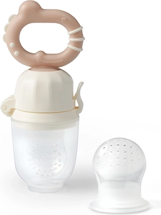 Pārtikas padeves knupītis BABYONO Dino, bēšs, no 6 mēnešiem