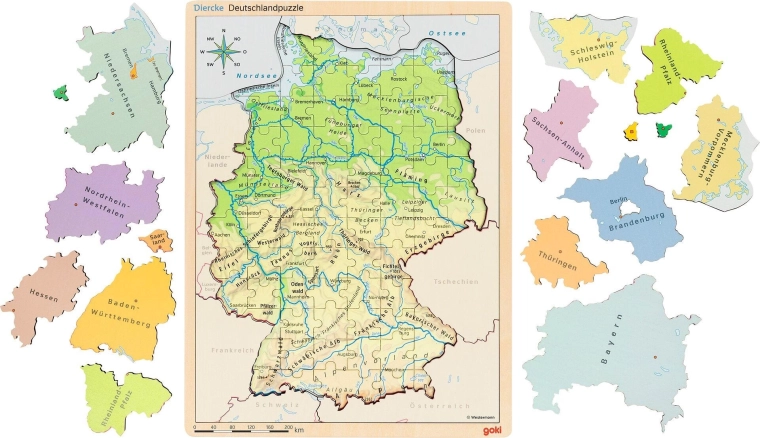 Goki izglītojošā koka puzle Vācija