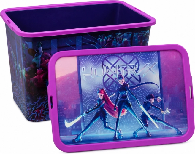 Uzglabāšanas kaste K-Pop Demon Hunters ar klipšu vāku 23 l