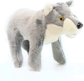 Stāvošs plīša vilks 20 cm