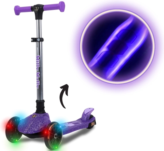Milly Mally Jelly violet three-wheel children’s scooter