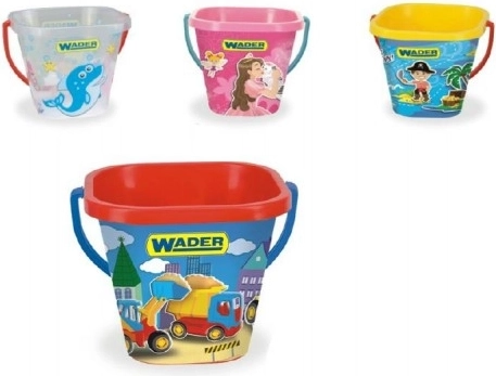 Kvadrātveida spainītis 2L plastmasas 15x19cm Wader
