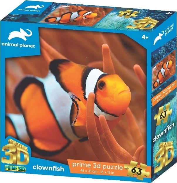 3D puzle klaunzivs 63 detaļas